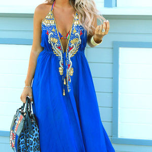 Royal Blue embelished Dress